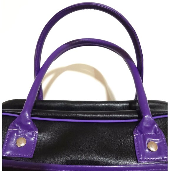 Vintage Sourpuss Dia De Los Vivientos Muertos Grunge Vinyl Purse Tote Minor Flaw - Picture 2 of 6